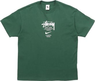 Nike x Stussy Alphabet T-Shirt Asia Sizing Green DD3343-341