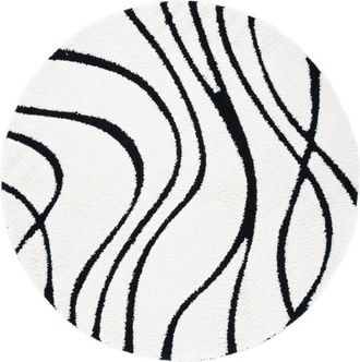Safavieh Alfombra marfil/negro 122 x 122 cm