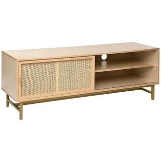 Atmosphera Atmosphera - Mueble De Tv &laquo;rayo&raquo; - Abedul Y Caoba - Acabado Lacado 50 X 140 Cm Cr&eacute;ateur DInt&eacute;rieur