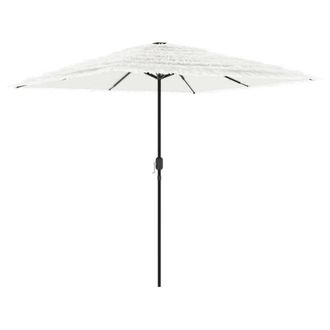 Berkfield Home Garden Parasol with Steel Pole White 248x248x248 cm | Size: 248 x 248 x 248 cm