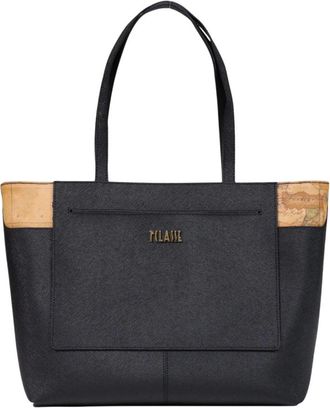 Alviero Martini 1A Classe West City Shopper L - Dames - Shoppers - Zwart - ONE Size - Katoen - Tassen