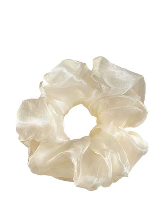 Anissa Kermiche organza scrunchie - women - Fabric - One Size - Neutrals