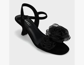Vaneli Womens Lapis Sandal In Black Suede