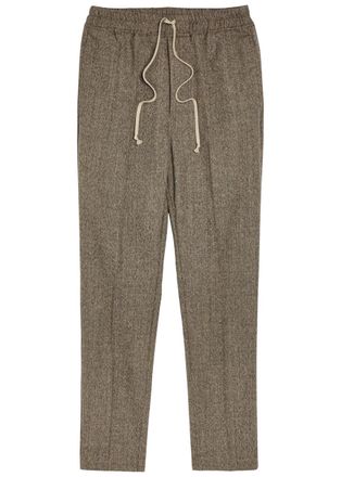 Rick Owens Slim-leg Wool Sweatpants - Black - 52 (IT52 / XL)