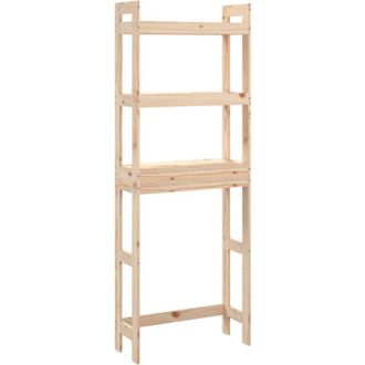 vidaXL Toilet Rack 63x26x171 cm Solid Wood Pine Vidaxl