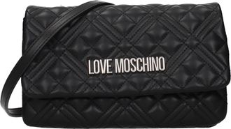 Love Moschino Ik hou van Moschino Damess Polyurethaan zwart/zilveren pochette