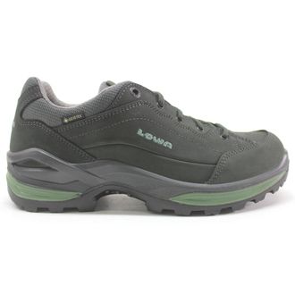 Lowa Renegade Gore-Tex Lo Nubuck Womens Shoes - Graphite Jade - Size:UK 4.5