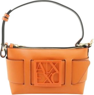 A|X Armani Exchange Shoulder Bag - Dames - Schoudertassen - Oranje - ONE Size - Polyester - Tassen