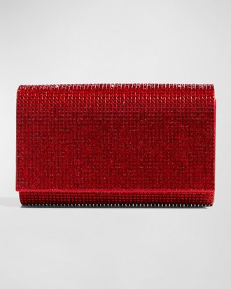 Judith Leiber Fizzy Crystal Flap Clutch Bag