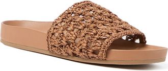 Loeffler Randall Henri Crochet Raffia Slide Sandal in Brown at Nordstrom Rack, Size 11.5