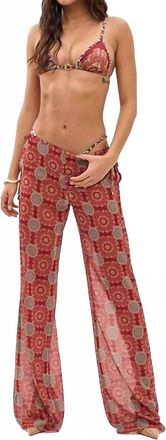Bananhot Grace Wide-Leg Pants In Paradise Passion