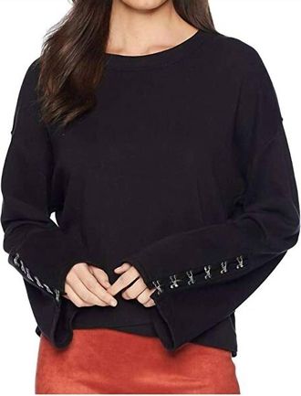Joe's Khaleesi Bell Sleeve Sweatshirt In Black