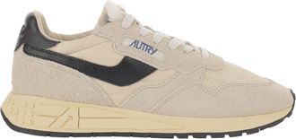 Autry Ivory/Black Leather Running Sneakers