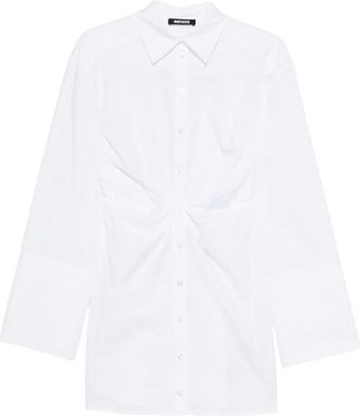 Rotate Rotate Birger Christensen, Kleedjes, Dames, Wit, S, Katoen, Shirt Dress 400