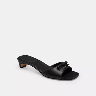Coach Bow Kitten Heel Sandal