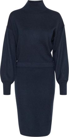 Inwear Wanetta Ilze Jurk - Dames - Kleedjes - Blauw - 2XL - Polyester - Kleedjes