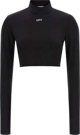 Off-white off stamp crop top