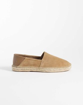 Mango Scarpe estive in vero camoscio marrone