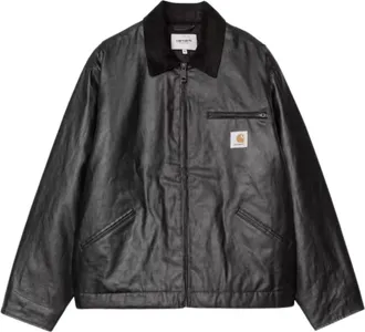 Carhartt Work in Progress Black OG Dean Heavyweight Canvas Quilted Jacket