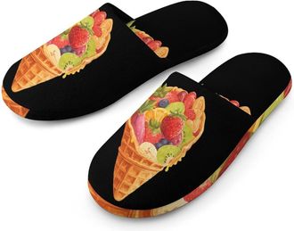 Generic Egg Waffle Berry Kiwi Mens House Slippers Slip Indoor Slipper On Shoes Warm Outdoor