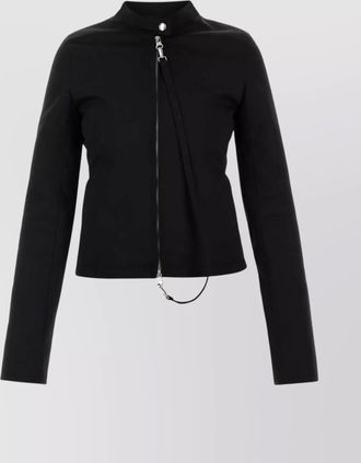Courrèges fitted high collar zip detail jacket