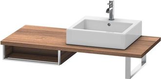 Duravit Duravit Vero Armario Base Para Consola, 6548, 1 Compartimento Abierto, 500mm, Color (frente/cuerpo): Nogal Natural Decorado - Ve654807979