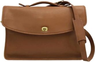 Coach Pre-owned Metropolitan Calf Briefcase - - Pre-owned - Uomo - Marrone - ONE SIZE