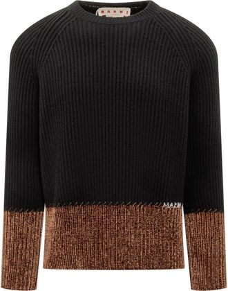 Marni Black Crew Neck Sweaters