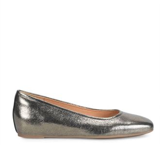 S&ouml;fft Womens Poppy Flat Shoes In Silver