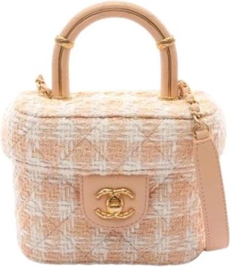 Chanel Pre-owned Vintage Schoudertas - Dames - Vintage Handtas - Beige - ONE Size - Leer - Vintage