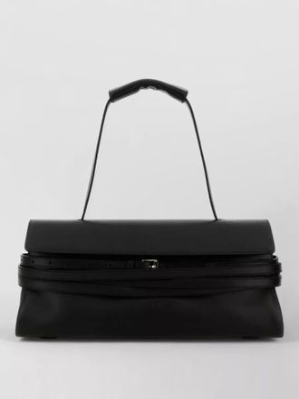 Moschino nappa leather shoulder bag structured shape