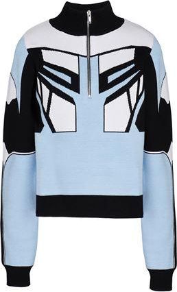 8 by YOOX VISCOSE BLEND BIKER ZIP-UP JUMPER