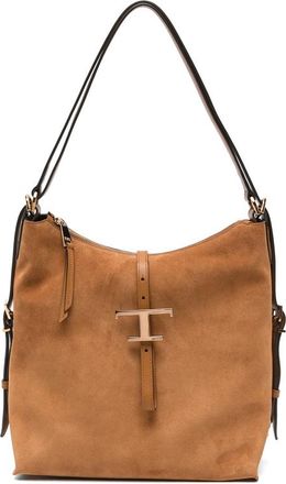 Tod's T Timeless Suede Tote Bag