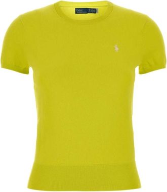 Polo Ralph Lauren Flo Sweater - Dames - T-shirts - Geel - S - Katoen - Tops