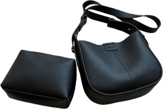 Generic Mini Bucket Bags for Women, Trendy Vegan Leather Small Crossbody Purse with Removable Straps Top Handle Shoulder Straps (Black)