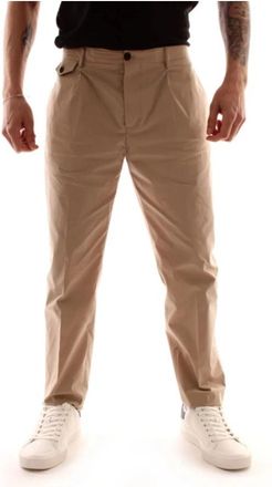 Tommy Hilfiger Paper Touch Dent Broek - Heren - Straight fit broeken - Beige - W28 L30 - Katoen - Broeken