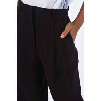 Tory Burch Womens Black Acetate Casual Pants