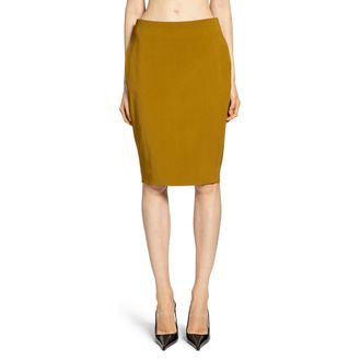 Saint Laurent Pencil Skirt in Satin