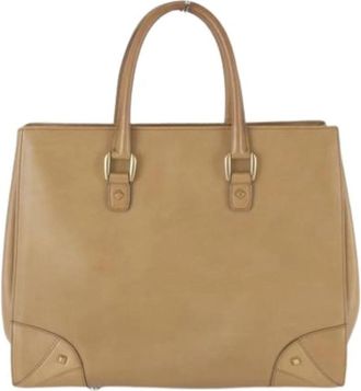 Gucci Pre-owned Vintage Tote Bag - Dames - Vintage Shopper - Bruin - ONE Size - Leer - Vintage