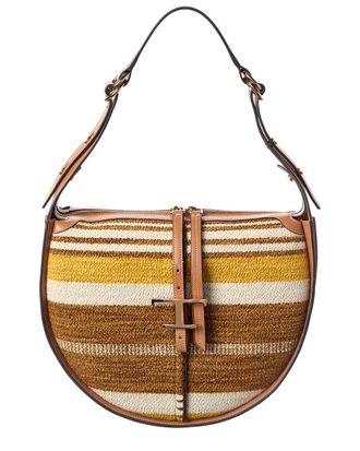 Tod's TodS Woven & Leather Hobo Bag
