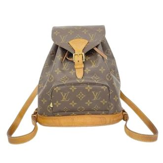 Louis Vuitton Pre-owned Backpacks, female, Brown, Size: ONE SIZE Pre-owned Vintage Canvas Backpack