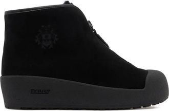 Bally crest zip curling boots - Black