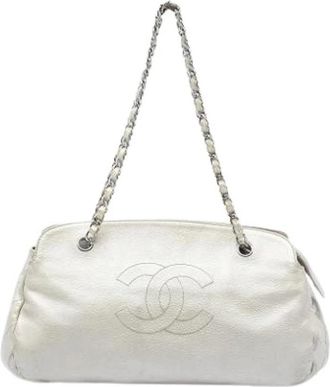 Chanel Pre-owned Shoulder Bags, female, White, Size: ONE SIZE Pre-owned Vintage Shoulder Bag
