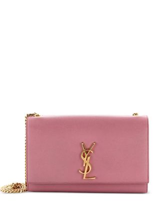 Saint Laurent Classic Monogram Grainy Leather Medium crossbody bag - Rosa
