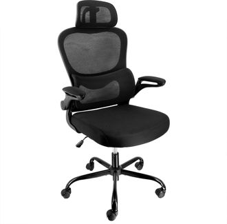 Elama High Back Adjustable Mesh and Fabric Office Chair