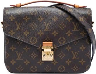 Louis Vuitton Pre-owned Pochette Metis - Dames - Vintage Schoudertas - Bruin - ONE Size - Leer - Vintage