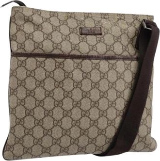 Gucci Pre-owned Plastic Cross Body Bag - Dames - Vintage Schoudertas - Beige - ONE Size - Vintage