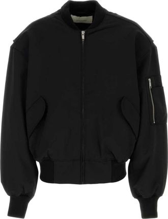Entire studios Broad Bomber Jacket - unisex - Bomber jackets - Zwart - XS - Wol - Jassen