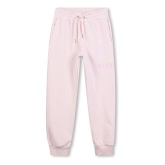 Givenchy Pink Trousers with Ribbed Ankles - male - Givenchy - Sweatpants - Pink - 10 Y - Kids