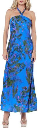 Ciebon Rune Maxi Dress in Blue Multi at Nordstrom, Size X-Small